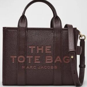 MARC JACOBS Grained Calfskin The Tote Bag in GANACHE NWOT